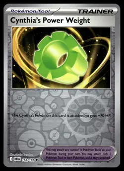 Cynthia's Power Weight 162/182 Uncommon Destined Rivals Pokemon Reverse Holo NM - Image 1