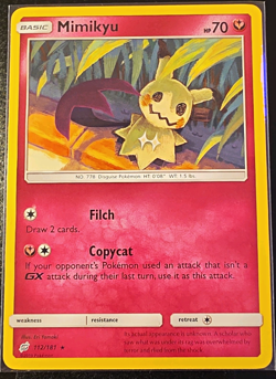 The Pokemon Company Mimikyu 112/181 Team Up Regular EN 70 HP Basic 2019 - Image 1