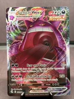Pokemon TCG Gengar VMAX Ultra Rare SWSH08: Fusion Strike 157/264 NM - Image 1