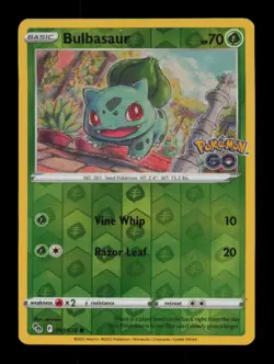 Bulbasaur 001/078 Pokemon GO Pokemon Reverse Holo - Image 1