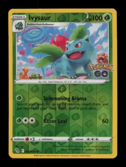 Ivysaur 002/078 Pokemon GO Pokemon Reverse Holo - Image 1