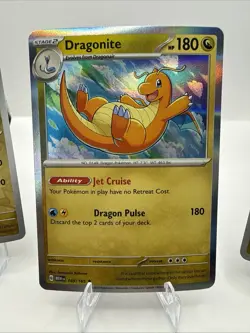Pokemon Scarlet & Violet 151 Dragonite Holo & Dratini & Dragonair Reverse Holo - Image 2