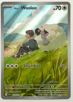 Hop's Wooloo 170/159 - Pokemon TCG - Journey Together Illustration Rare Holo - Image 1