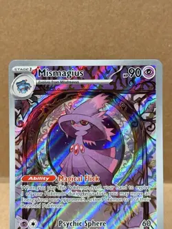 Pokemon TCG Paldea Evolved Mismagius 212/193 Illustration Rare IR Holo 2023 NM💜 - Image 4