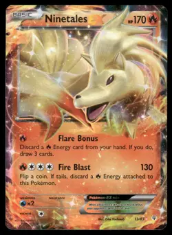 Pokemon Cards Ninetales EX 13/83 Generations Holo EX Rare NM - Image 1