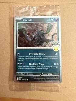 Zarude GameStop Promo Pitch Black Cosmos Holo Pokemon TCG - Image 1
