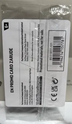 Zarude 056/084 GameStop Exclusive Promo | Stamped Promo 2026 - Image 2