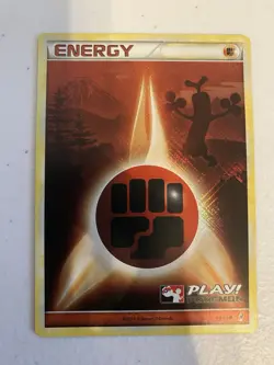 Pokemon Call Of Legends Play! Pokemon Crosshatch Fighting Energy Holo - Image 1