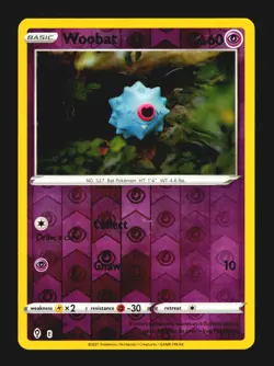 Woobat 068/203 Common Evolving Skies Reverse Holo Near Mint - Image 2