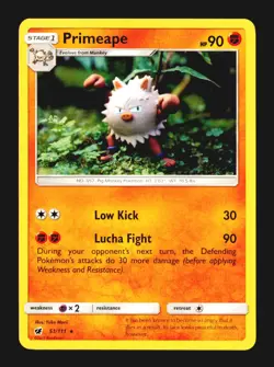 Primeape 51/111 Rare Crimson Invasion Near Mint - Image 2