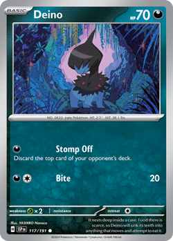 Deino 117/191 Common Surging Sparks Near Mint - Image 3