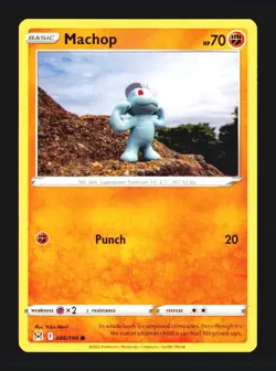 Machop 086/196 Common Lost Origin Near Mint - Image 1