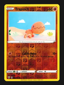 Trapinch 089/189 Common Darkness Ablaze Reverse Holo Near Mint - Image 2