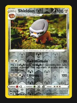 Shieldon 109/189 Uncommon Astral Radiance Reverse Holo Near Mint - Image 2