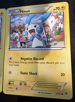 Plusle & Minun Connecting Art 31/111 32/111 AA04 XY Pokemon Furious Fists *CUTE* - Image 3