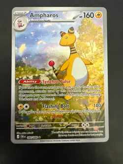 Ampharos 090/086 Holo Illustration Rare Pokemon Chaos Rising NM - Image 1