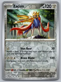 Zacian 136/182 Rare Deck Exclusives Pokemon Near Mint - Image 1