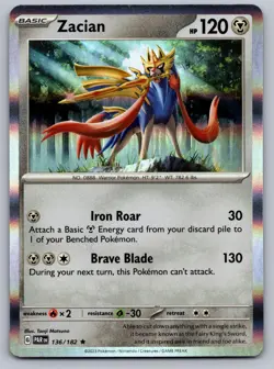 Zacian 136/182 Rare Deck Exclusives Pokemon Near Mint - Image 1