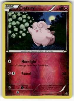 Clefairy 69/111 Common Furious Fists Pokemon Reverse Holo Near Mint - Image 1