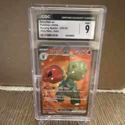 The Pokemon Company Scovillain ex 216/191 Sv08 EN Holo CGC 9 2024 - Image 1