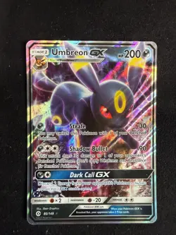 Pokemon Umbreon GX 80/149 SM Base Set Ultra Rare Holo LP. - Image 1