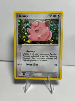 Pokemon FireRed LeafGreen Clefairy 59/112 Holo SWIRL - Image 1