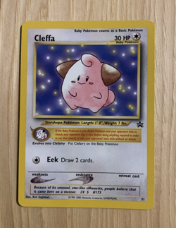2001 CLEFFA BLACK STAR PROMO #31 POKEMON TCG NM - Image 1