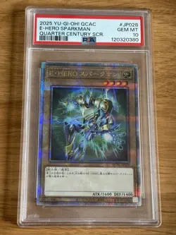 Yu-Gi-Oh Elemental Hero Sparkman Original Art Quarter Century PSA 10 Japanese - Image 1