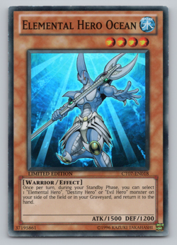 Elemental HERO Ocean - CT07-EN018 - Super Rare - Limited Edition Yugioh - Image 1