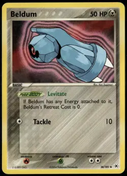 Beldum 28/101 Uncommon Hidden Legends LP Pokemon Card - Image 1