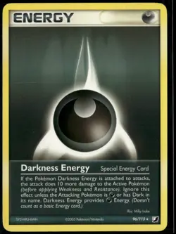 Darkness Energy 96/115 Rare Unseen Forces LP Pokemon Card - Image 1