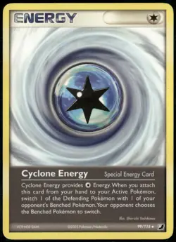 Cyclone Energy 99/115 Uncommon Unseen Forces LP Pokemon Card - Image 1