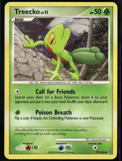 Treecko 79/100 Common Stormfront LP Pokemon Card - Image 1