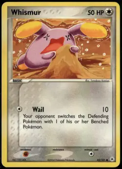 Whismur 82/101 Common Hidden Legends LP Pokemon Card - Image 1