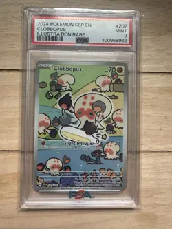 CLOBBOPUS #207 PSA 9 • 2024 POKEMON SSP EN-SURGING SPARKS ILLUSTRATION RARE - Image 1