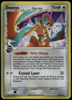 Deoxys 5/110 Holo Rare Holon Phantoms LP Pokemon Card - Image 1