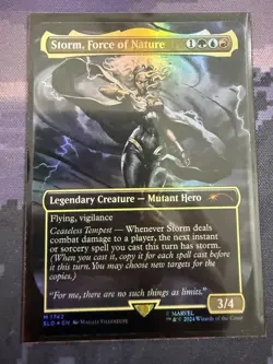 MTG Marvel Secret Lair Storm, Force of Nature Commander Rainbow Foil Mythic - Image 1