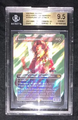 Aerith Gainsborough Borderless Surge Foil BGS 9.5 Graded Final Fantasy MTG - Image 1