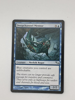 Deepchannel Mentor - The List Light Play, English Magic the Gathering MTG NM MJB - Image 1