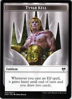 Emblem - Tyvar Kell 22 Token Kaldheim Magic: The Gathering Near Mint - Image 1