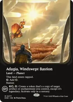Adagia, Windswept Bastion (Borderless) -Foil Near Mint MTG Edge of Eternities - Image 1