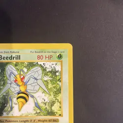Beedrill 17/102 - Shadowless Base Set Non-Holo Rare Pokemon TCG WOTC 🐝 - Image 3