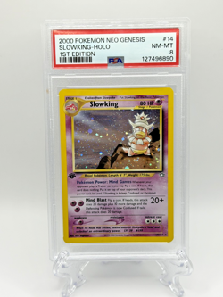 2000 Pokemon Neo Genesis 1st Edition Slowking "Fart Swirl" Holo ~ 14/111 ~ PSA 8 - Image 1