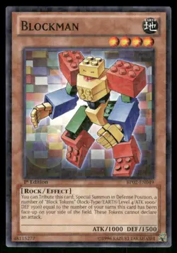 BLOCKMAN (MOSAIC RARE) BP02-EN049 COMMON / SHORT PRINT YU-GI-OH 1ST EDITION NM/M - Image 1