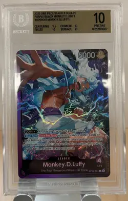 2025 One Piece TCG Monkey.D.Luffy BGS 10 Pristine ST26 OP09-061 Leader🔥🔥 - Image 1