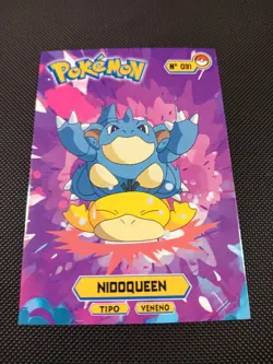 Pokemon 2024 Card Tops Pokedex Database Set Nidoqueen #31 Peru US Seller Psyduck - Image 1
