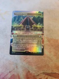 Command Tower Borderless FOIL Universes Beyond Jurassic World MTG NM - Image 1