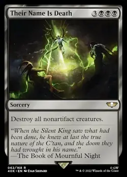 1x Their Name Is Death MTG - Universes Beyond: Warhammer 40,000 - Light Play - Image 1
