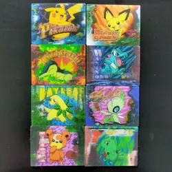Meiji 3D mini change lenticular Pikachu Celebi Psyduck etc Pokemon Card Japanese - Image 1