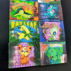Meiji 3D mini change lenticular Pikachu Celebi Psyduck etc Pokemon Card Japanese - Image 4